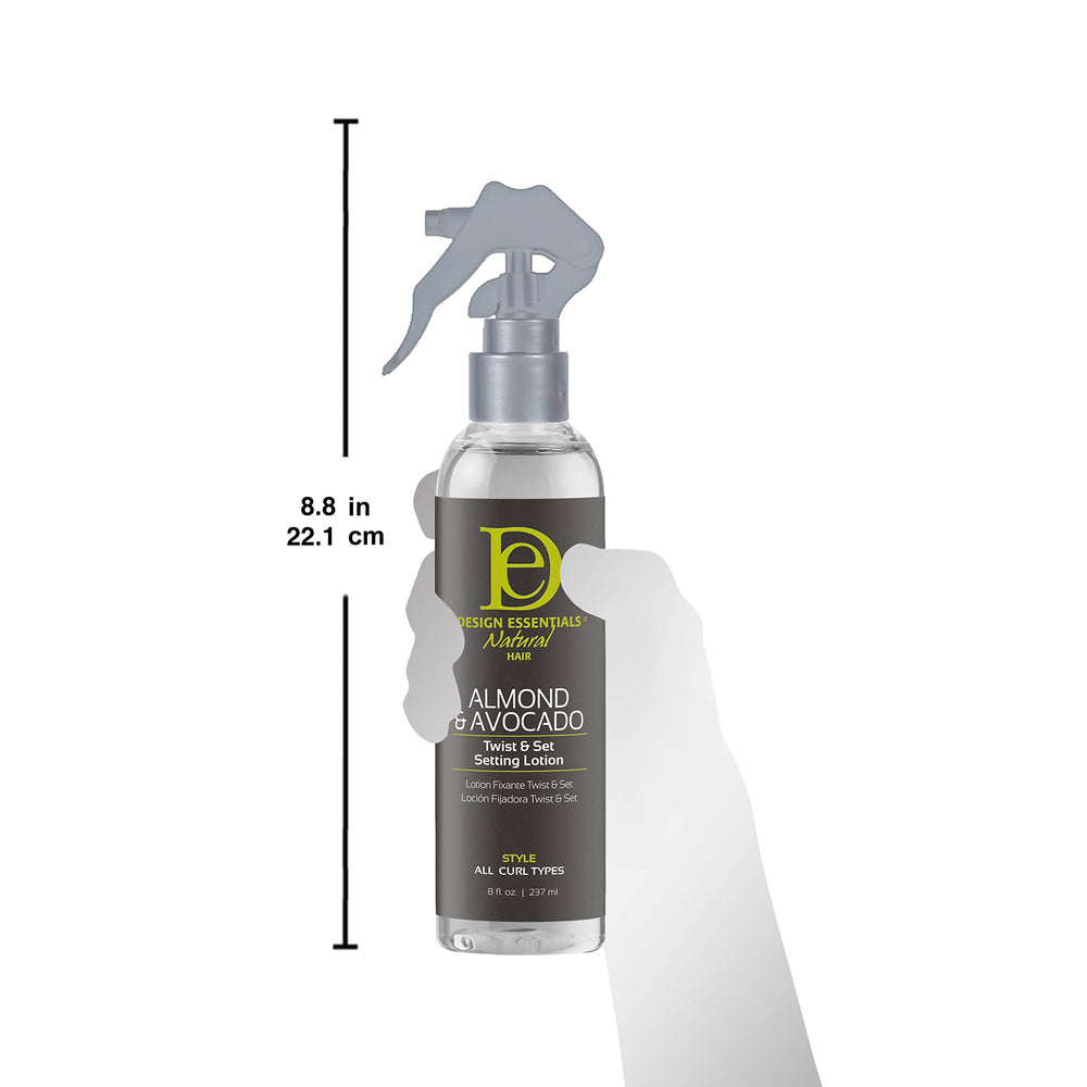Design Essentials Lotion: texture creme soyeuse pour un coiffage fluide.