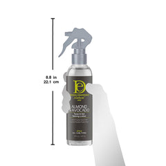 Design Essentials Lotion: texture creme soyeuse pour un coiffage fluide.