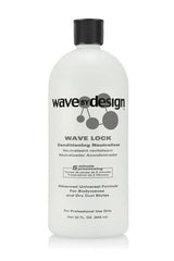 Flacon Design Essentials Wave Lock Neutralizer, fixation des vagues et brillance naturelle.