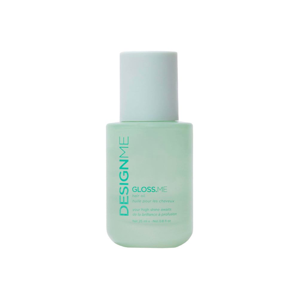 Gloss.Me Design.Me: bouteille huile capillaire offrant hydratation et brillance.