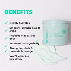 Design.Me Gloss.ME – application crèmeuse sur cheveux, rinçage facile et léger.