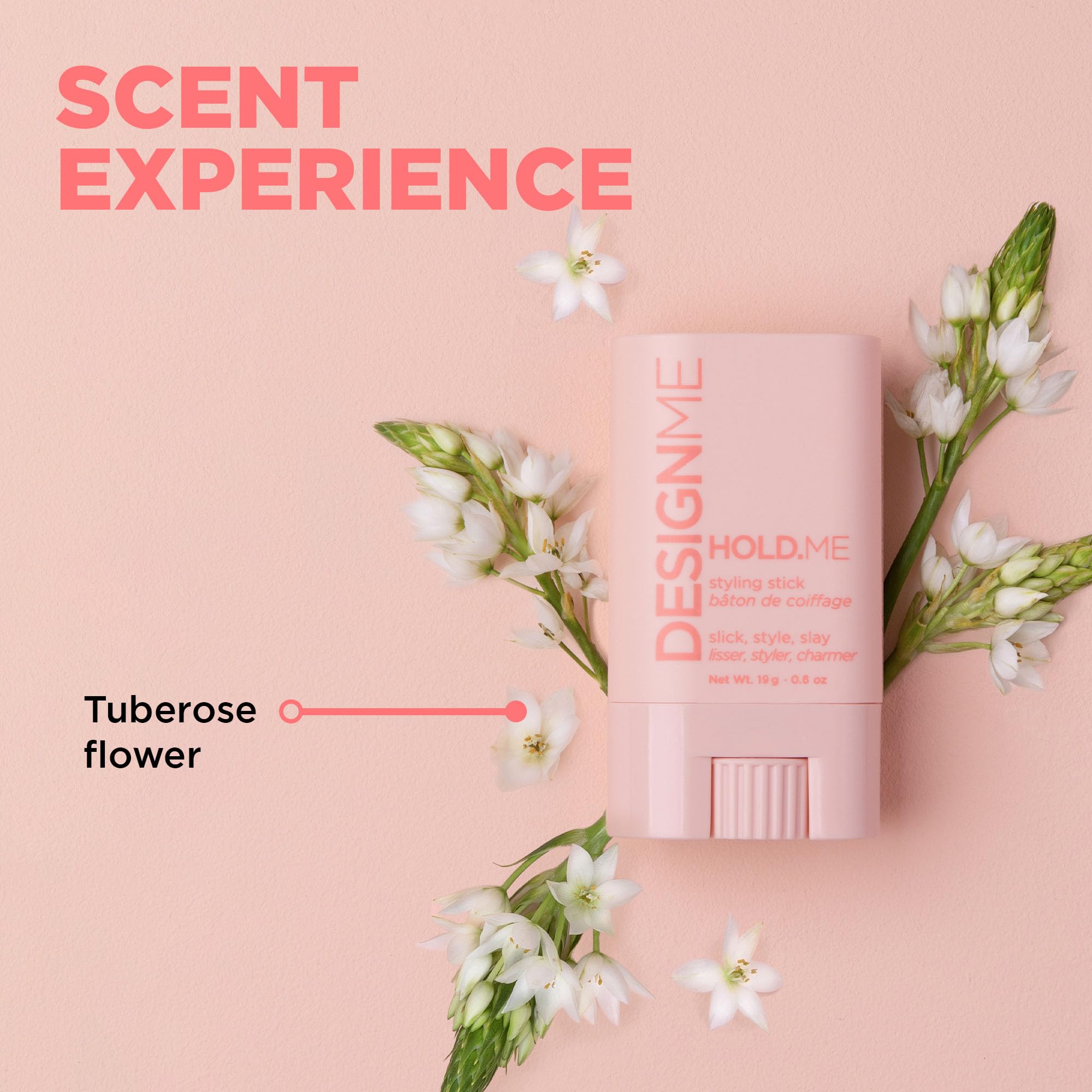 Design.Me HOLD.ME convient aux routines quotidiennes grâce à des ingrédients véganes respectueux du cuir chevelu.