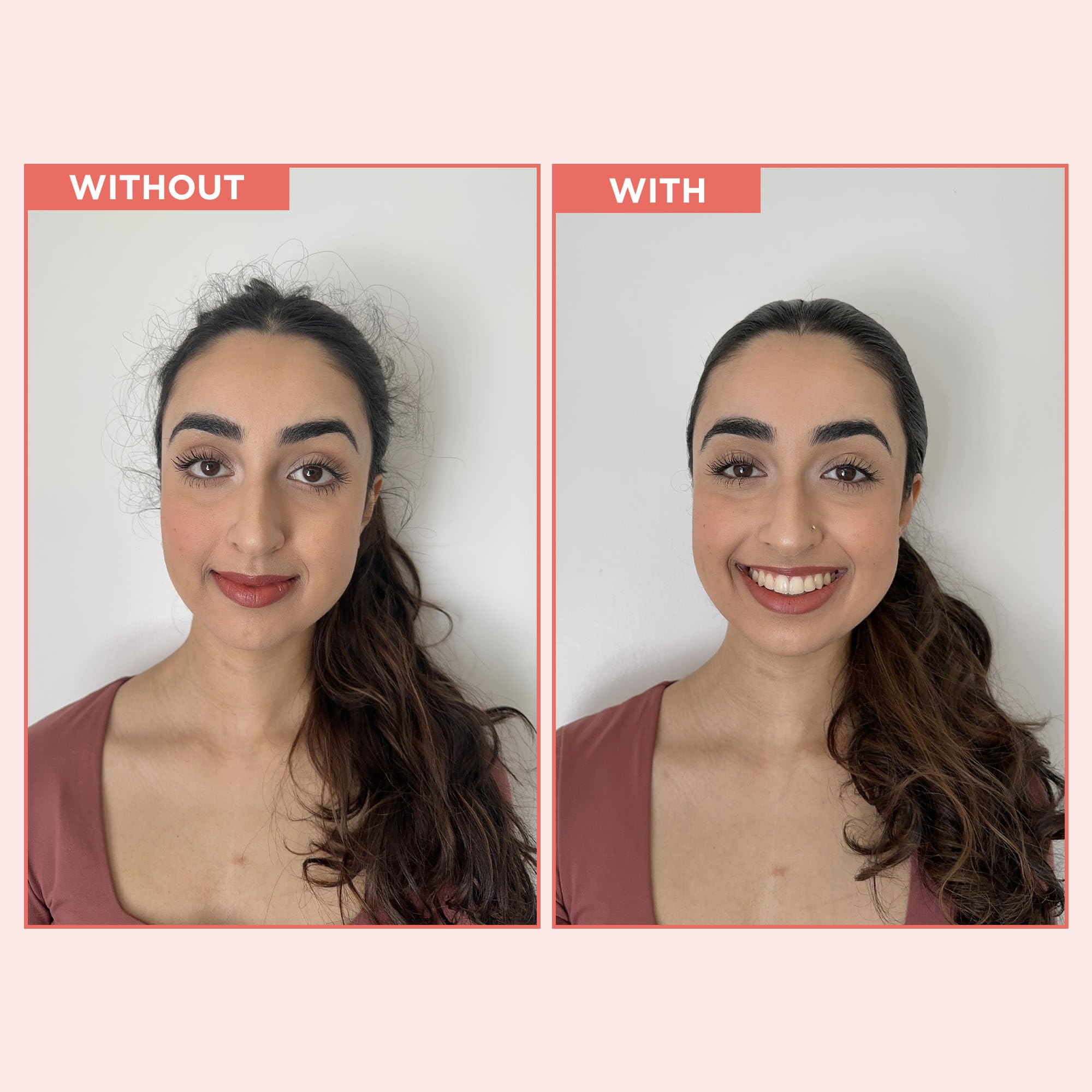 Design.Me HOLD.ME offre une finition sans résidu qui ne colle pas les cheveux.