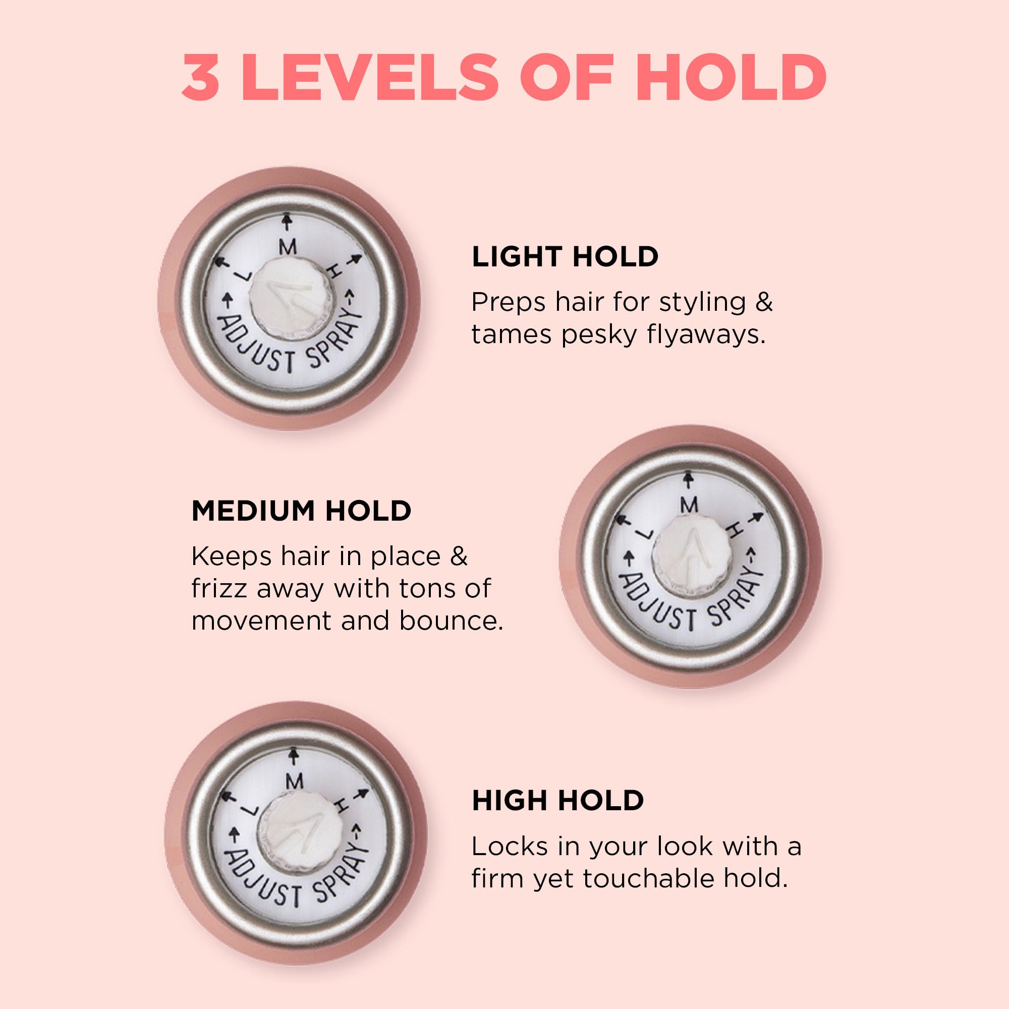 DESIGN.ME HOLD.ME - trois niveaux de tenue pour s'adapter à chaque look.
