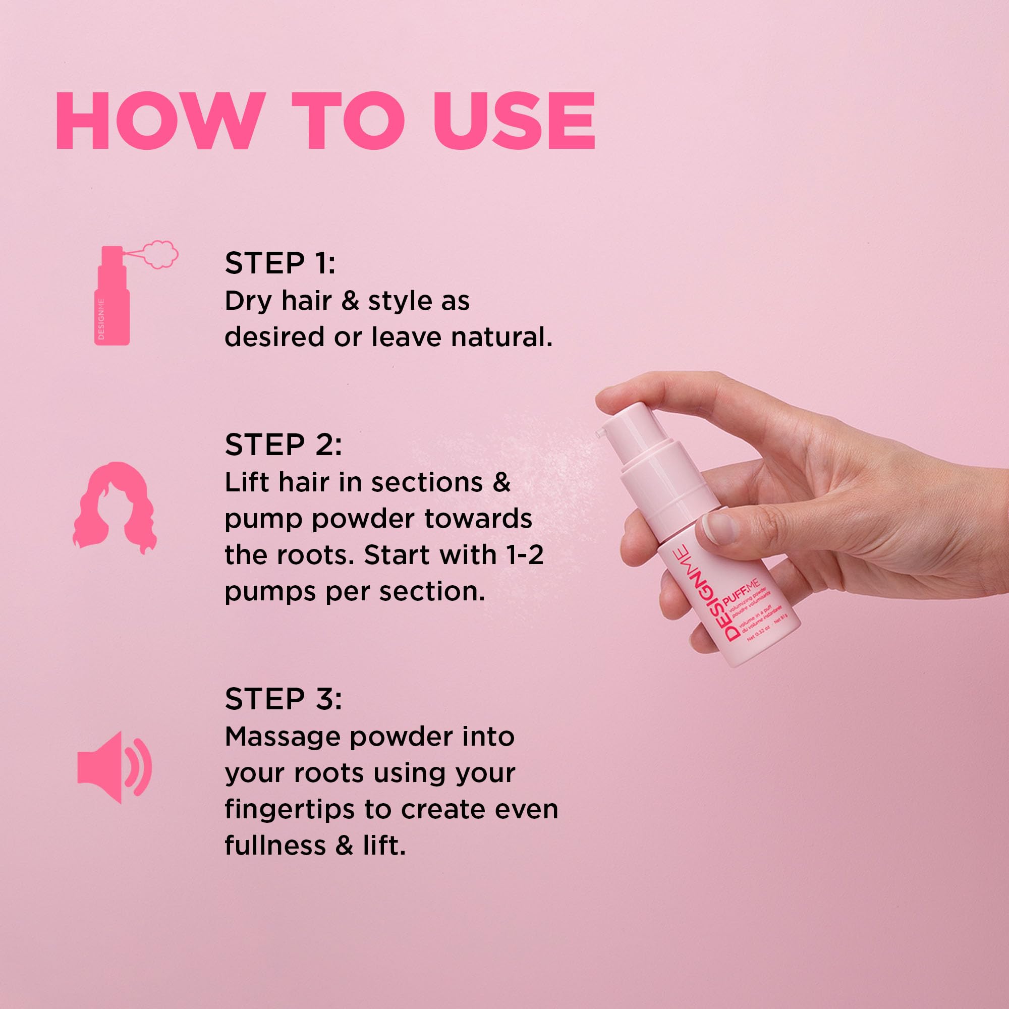 Puff.ME, base polyvalente pour chignons et tresses sans surcharge.
