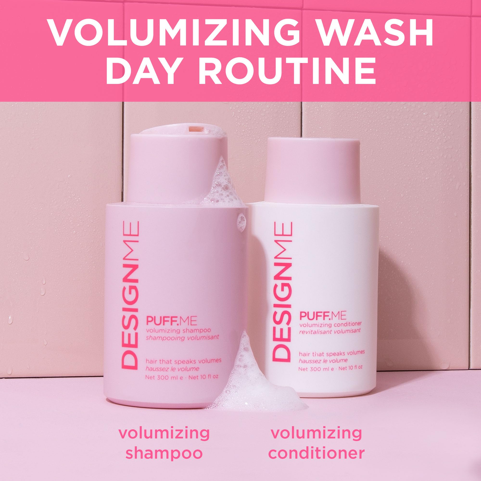 Design.Me Puff.ME Conditionneur Tous types de cheveux pour volume.