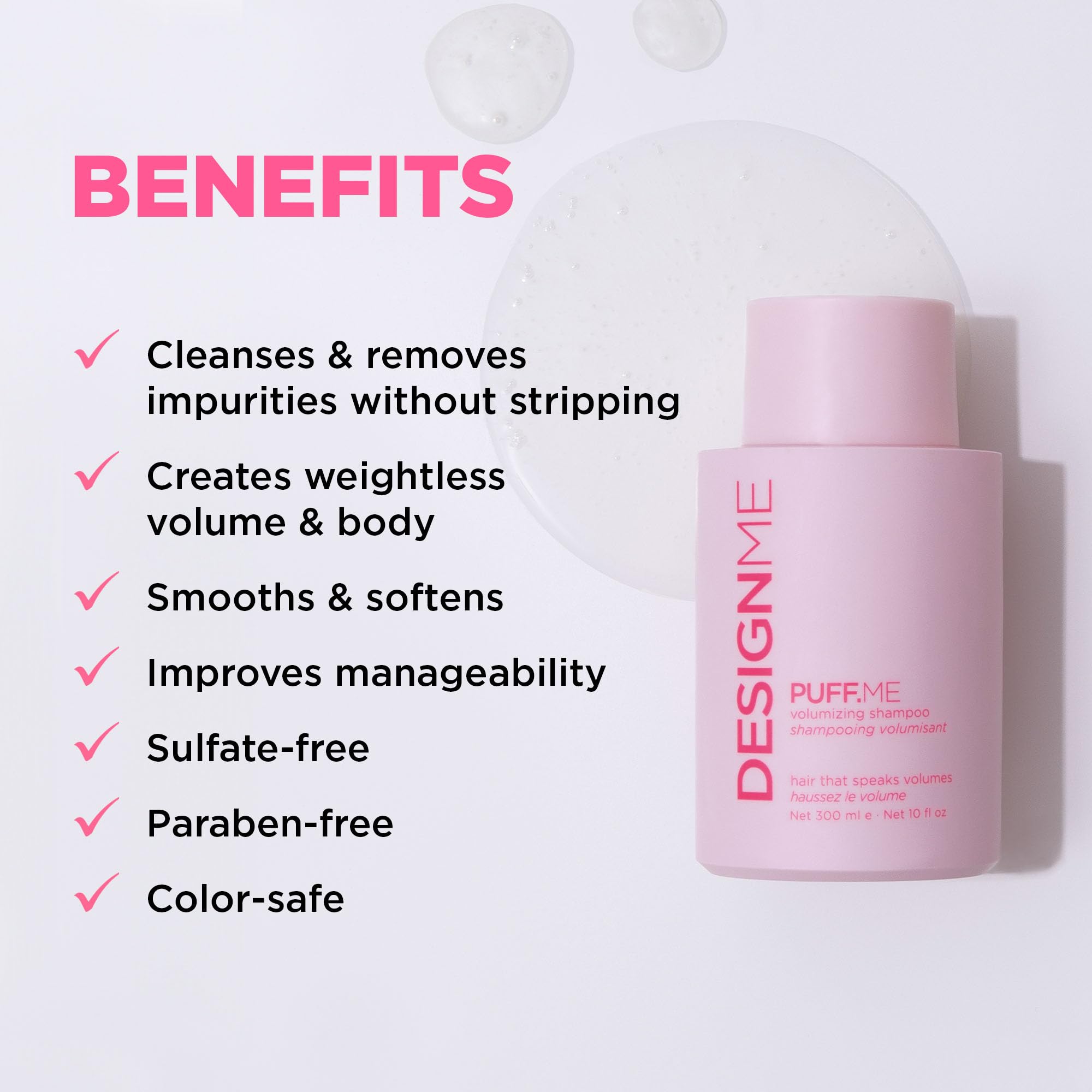 PUFF.ME – mousse lavante douce sur cheveux propres.