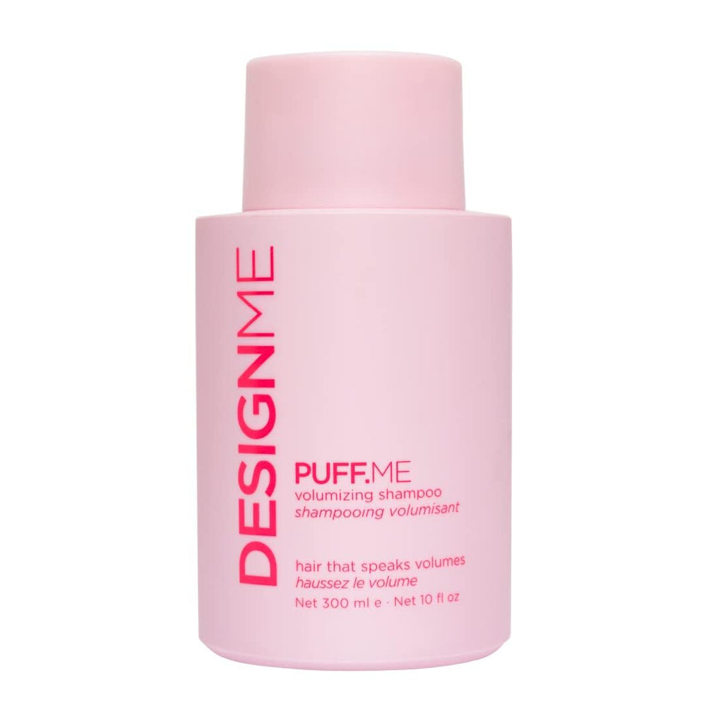 PUFF.ME – bouteille de shampooing affichant le volume potentiel.