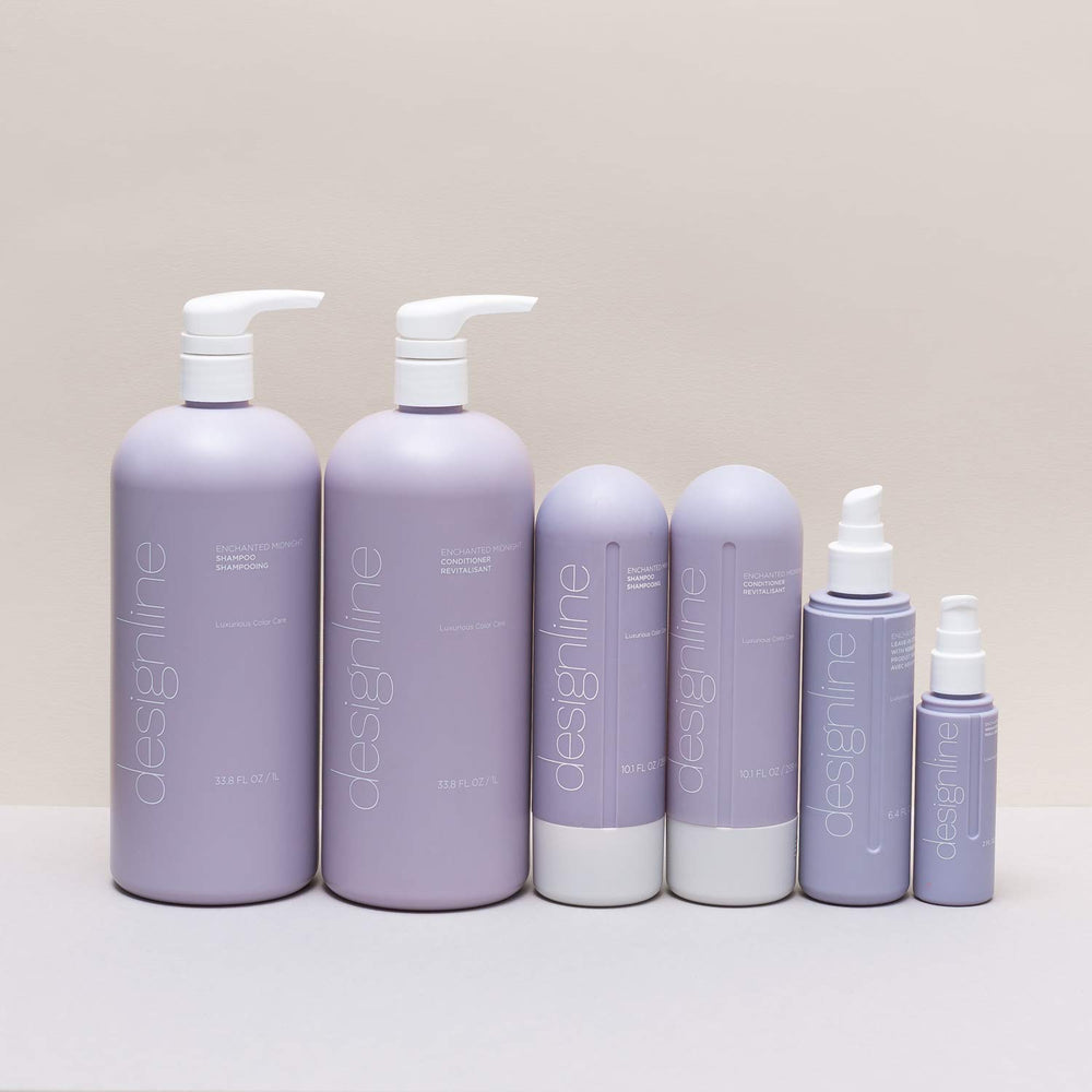 DESIGNLINE Shampoing Enchanted Midnight, massage cuir chevelu, sans sulfate, cheveux hydratés et doux