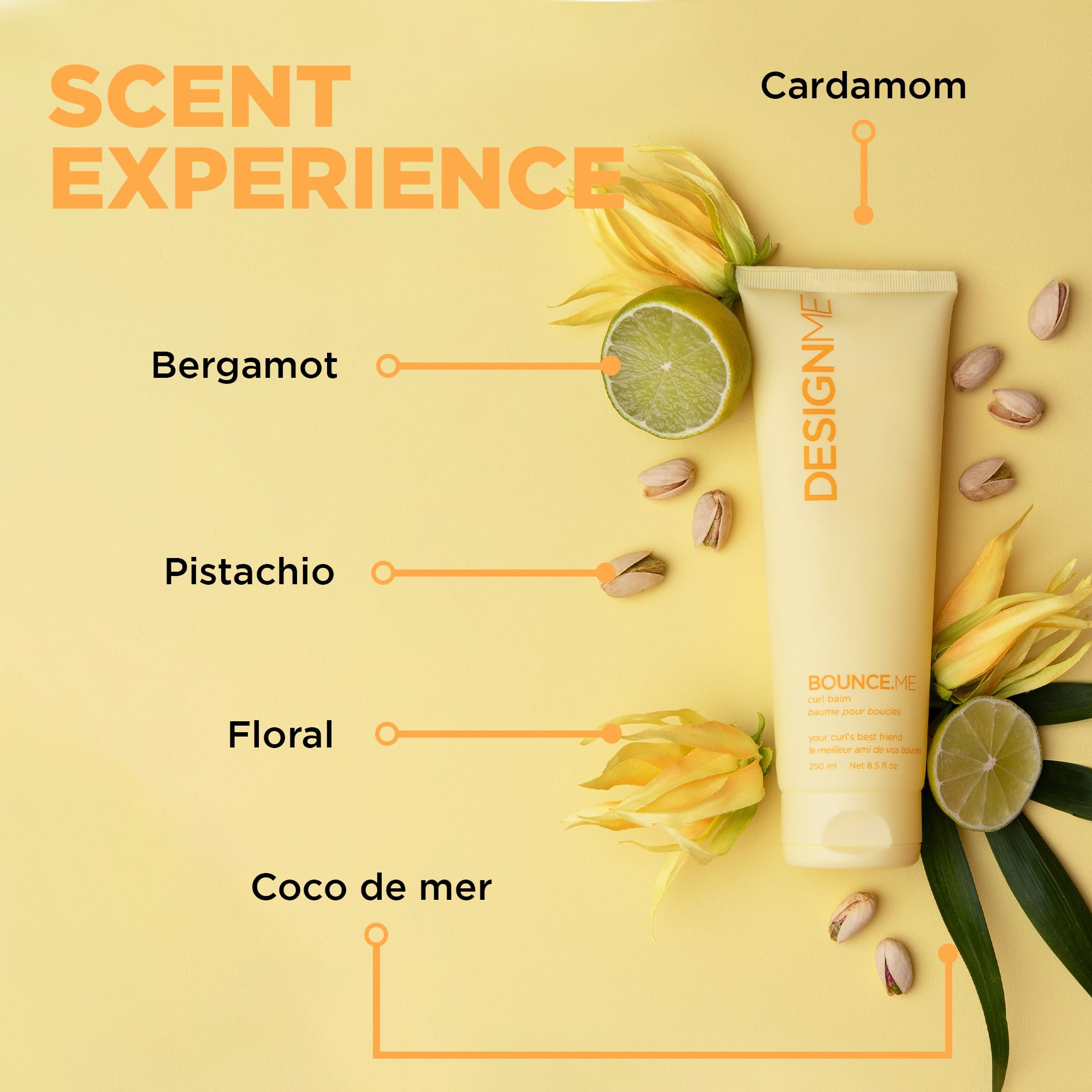Design.Me BOUNCE.ME – Application facile sur cheveux humides.