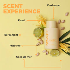 Design.Me BOUNCE.ME shampoing – brillance et hydratation visibles sur boucles.
