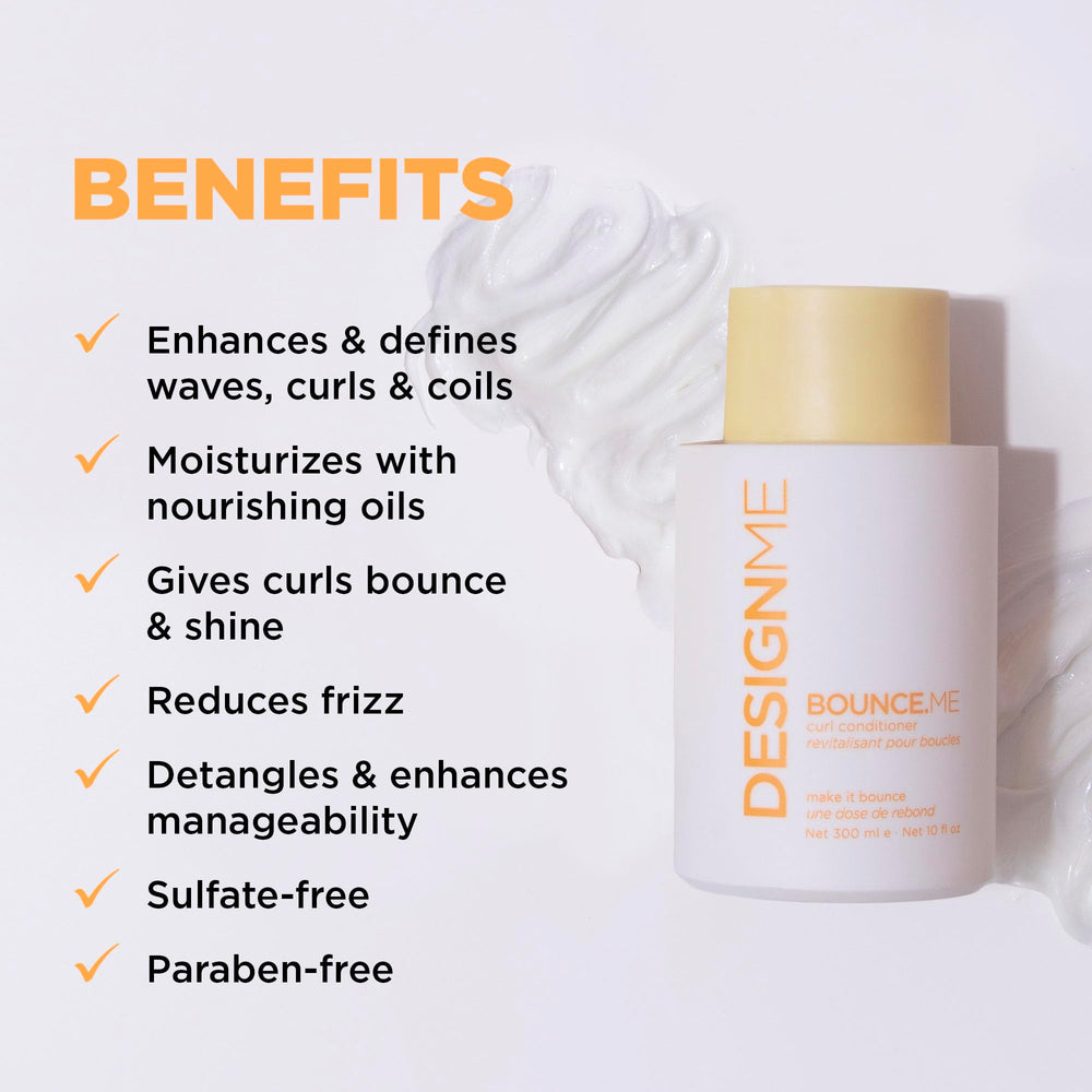 DesignMe Bounce-Me: texture crèmeuse qui hydrate les cheveux bouclés.