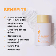 DesignMe Bounce-Me: texture crèmeuse qui hydrate les cheveux bouclés.
