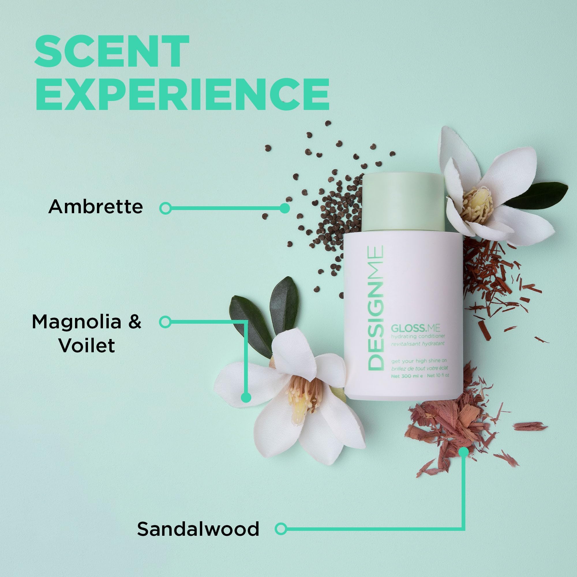 Design.Me GLOSS.ME Hydratant Conditionneur – moringa nourrit sans alourdir les cheveux