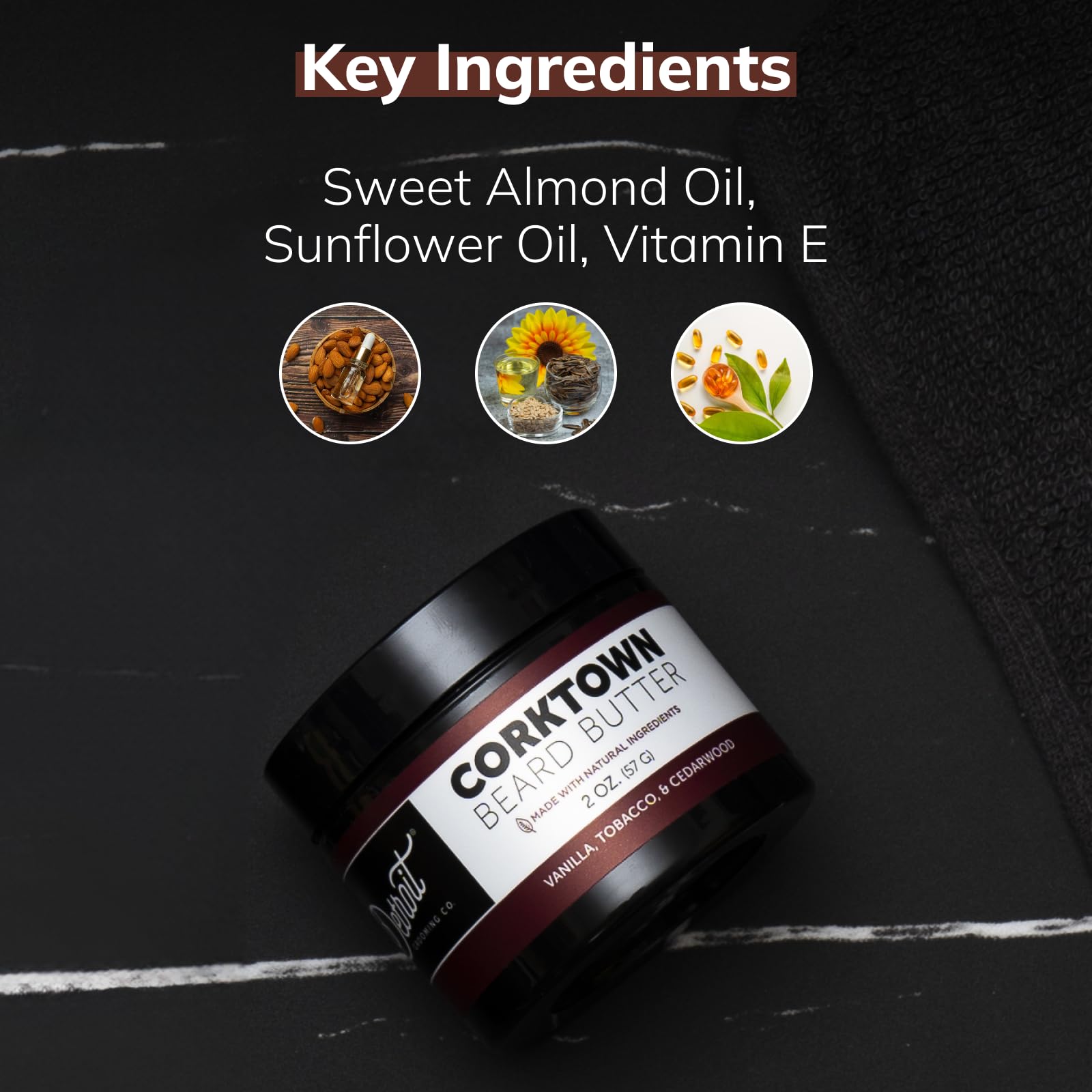 Ingrédients naturels nourrissants: huile d’amande douce, tournesol et vitamine E.