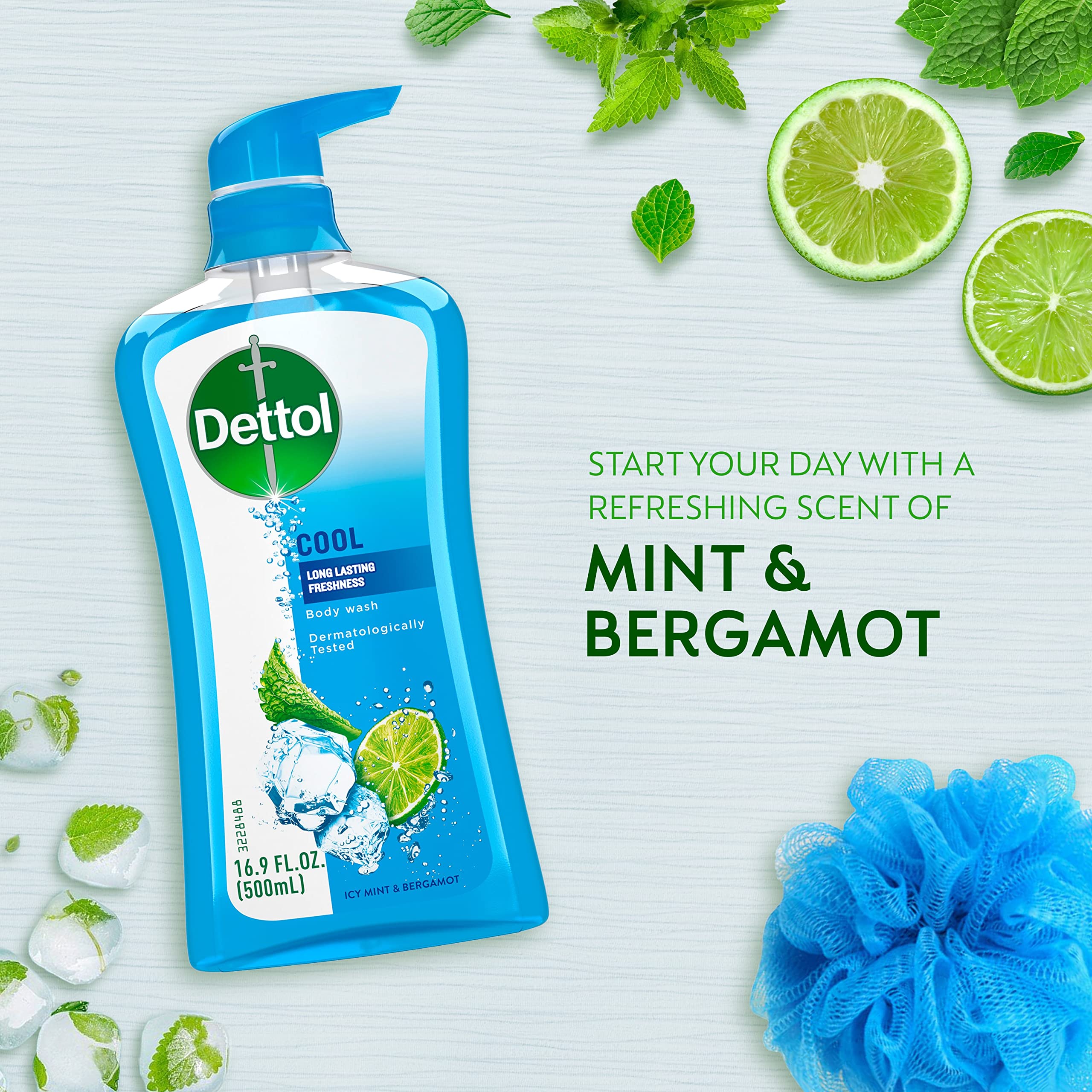 Dettol Cool – utilisation quotidienne sous la douche pour une sensation rafraîchissante.