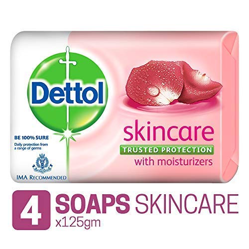 Savon Dettol emballage pack4 125 g, solution pratique pour la famille.