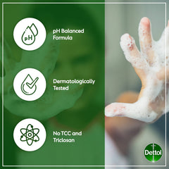 Application quotidienne du gel sans savon Dettol sous la douche