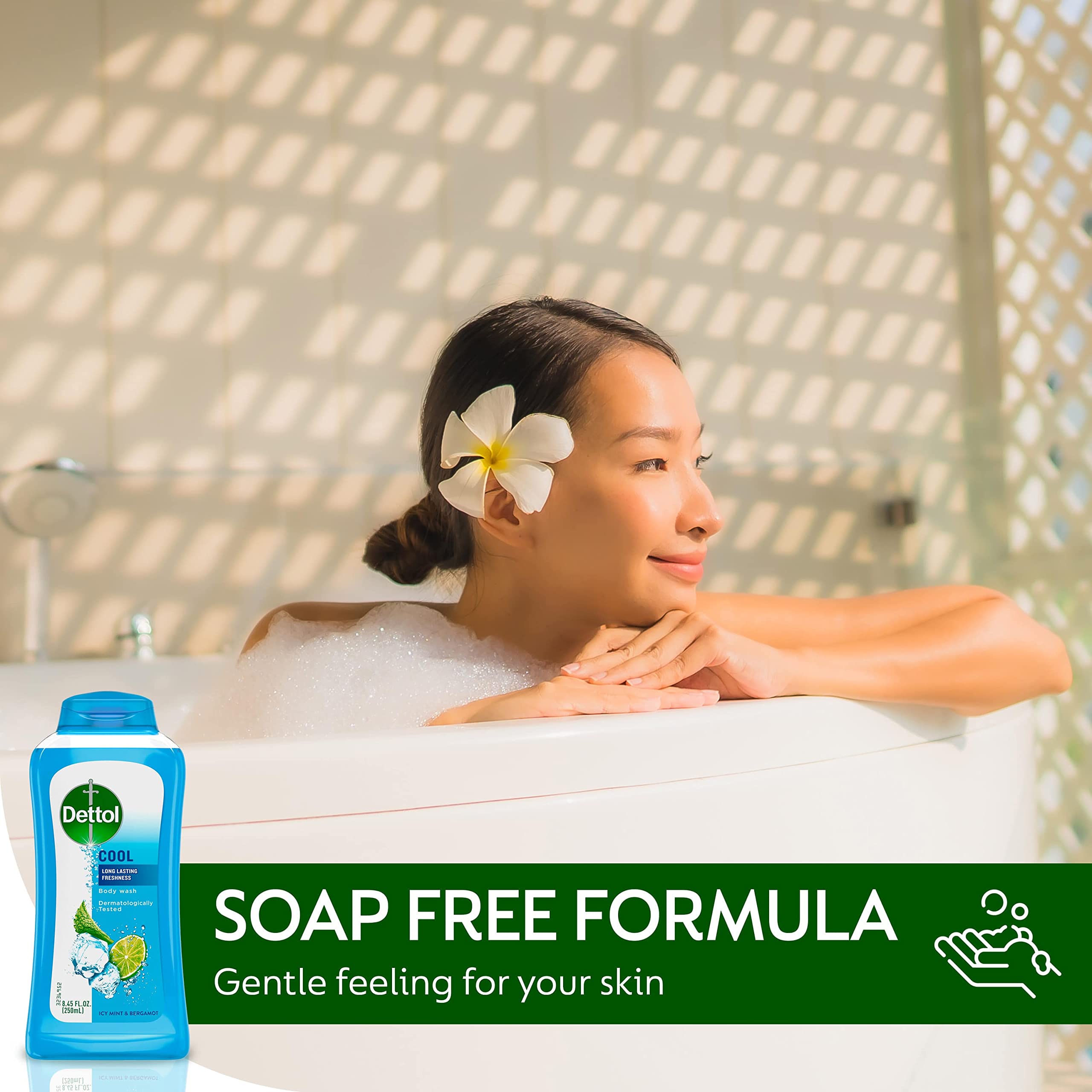 Flacon Dettol en douche pour une routine hygiène