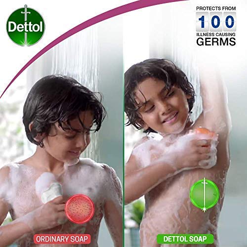 Mains en lavage avec Dettol Savon, sensation de propreté.