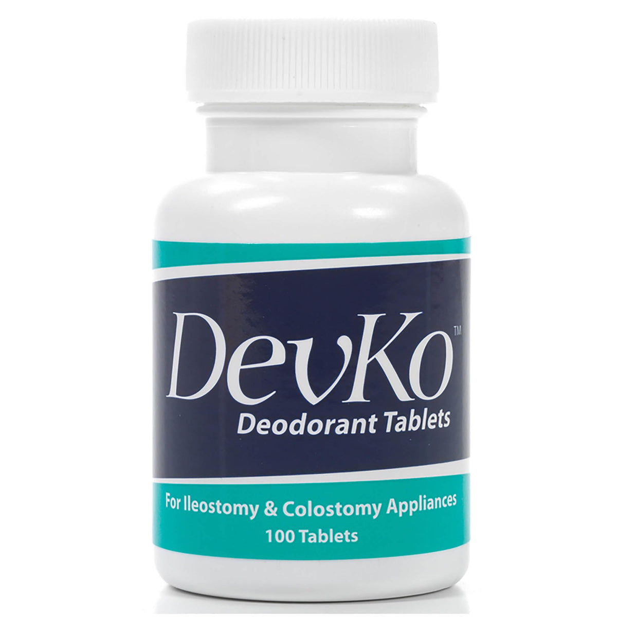 Devko tablettes déodorantes pour poche ostomique, charbon actif pour réduire les odeurs.