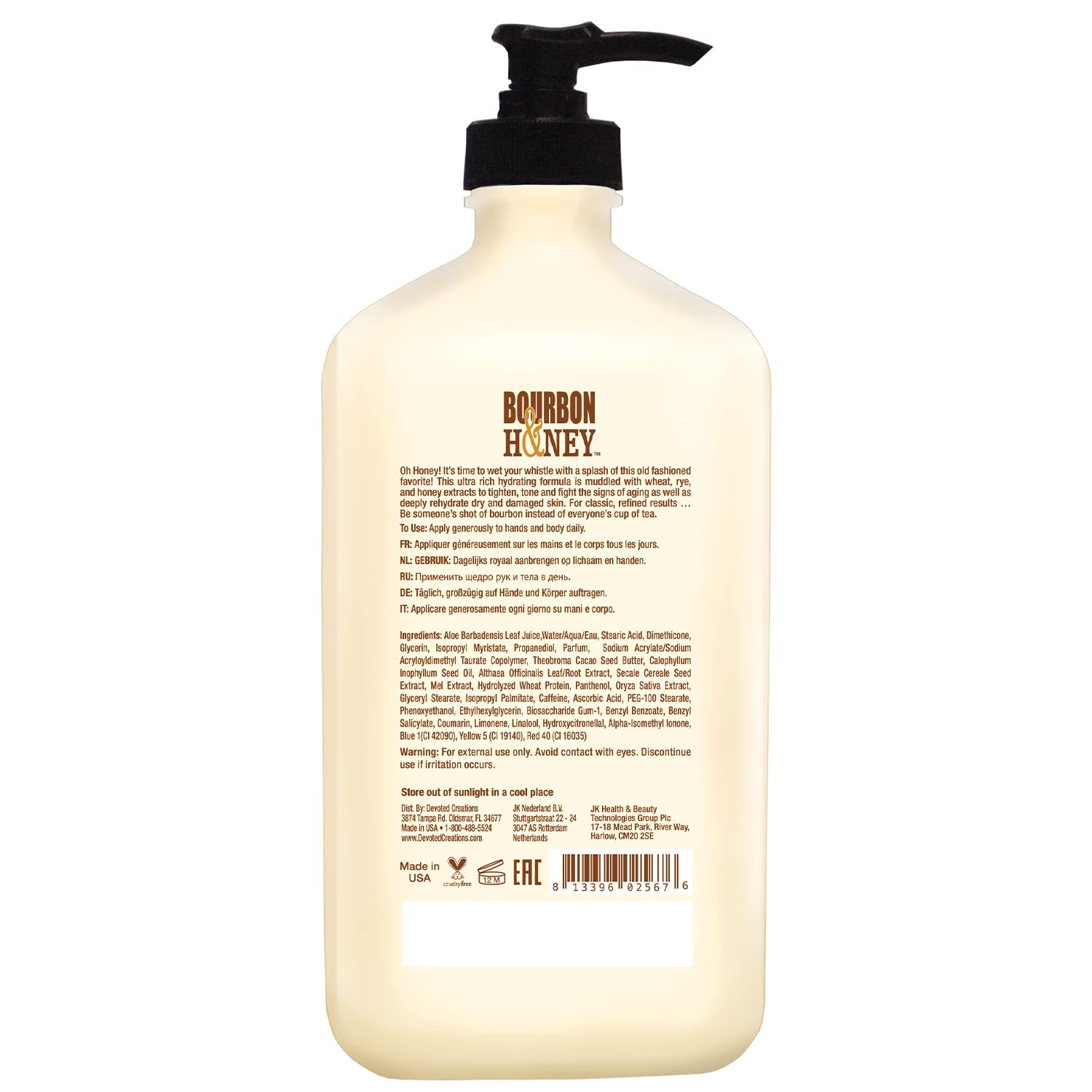 Devoted Creations Bourbon et Miel texture creme dense peau douce