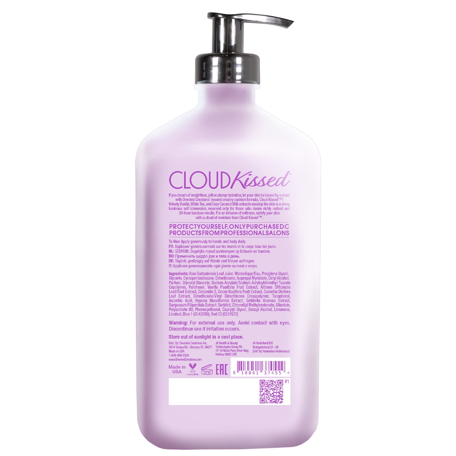 Texture creme Cloud Kissed, application douce sur la peau
