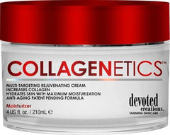 Crème Collagenetics de Devoted Creations dans un pot, hydratation profonde et peau lisse.
