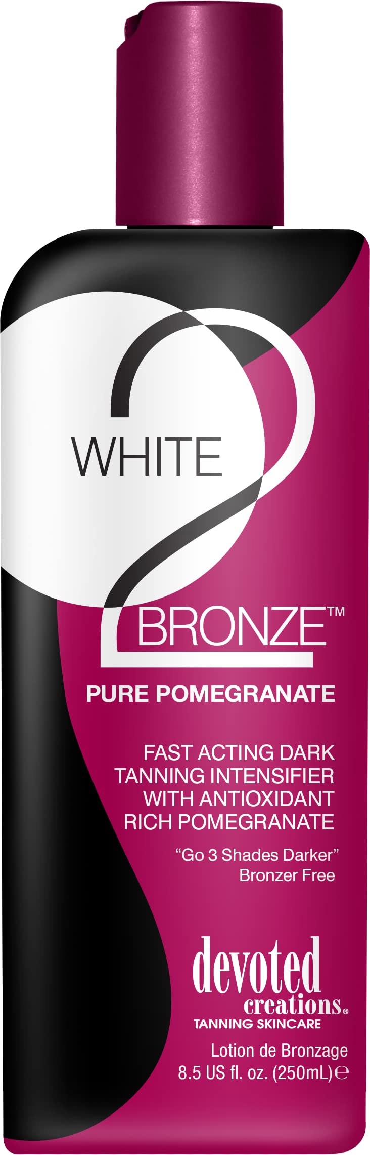 Devoted Creations Grenade Pure Lotion autobronzante – flacon visible, hydratation et bronzage progressif.