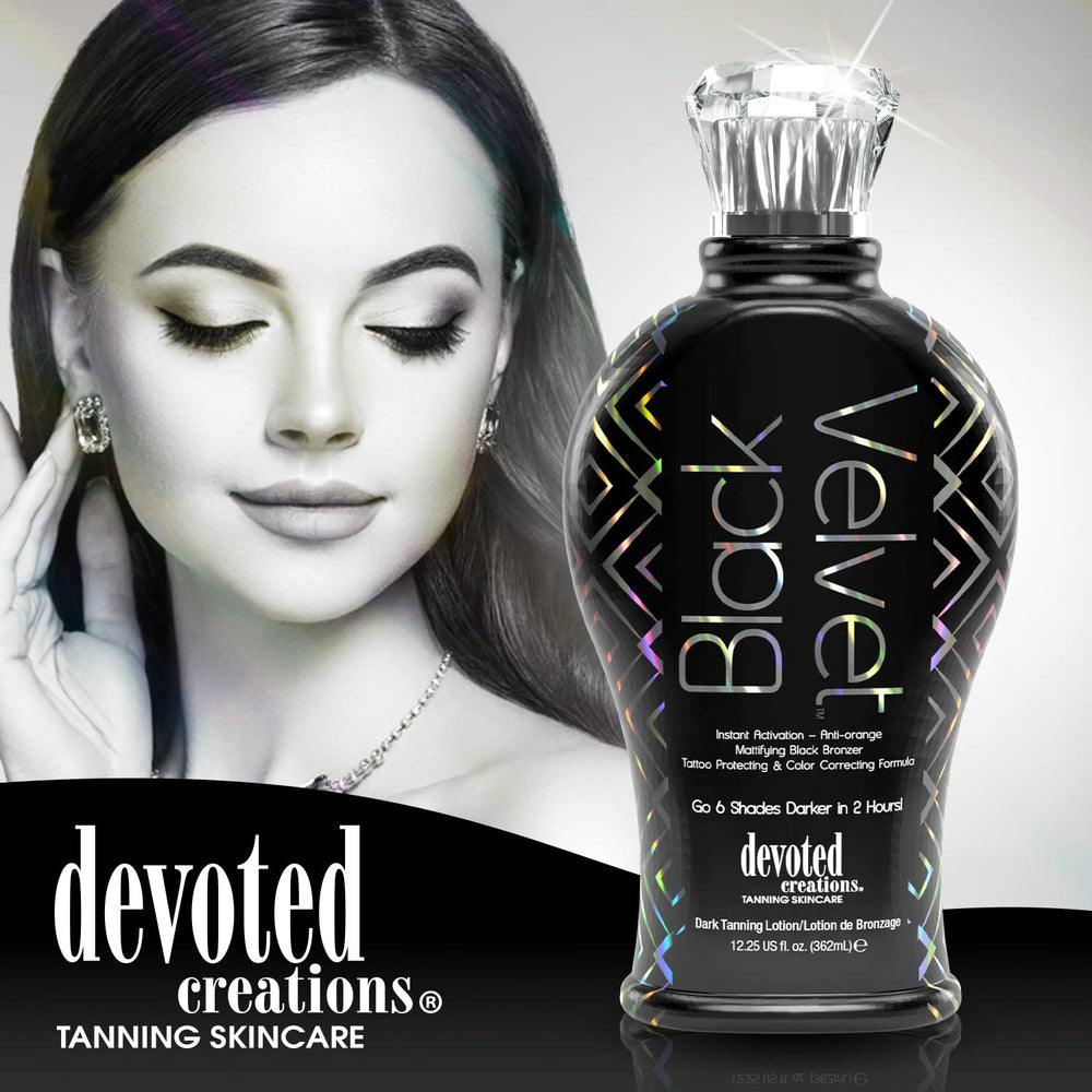 Extraits de charbon et bleu-tansy dans Velvet Noir pour limiter les tons orangés.