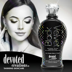Extraits de charbon et bleu-tansy dans Velvet Noir pour limiter les tons orangés.
