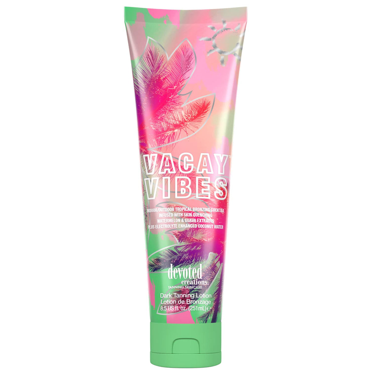 Devoted Creations Vacay Vibes – bouteille bronzante pour un bronzage rapide et uniforme