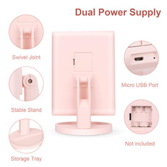 Miroir Deweisn alimentation double USB et piles.