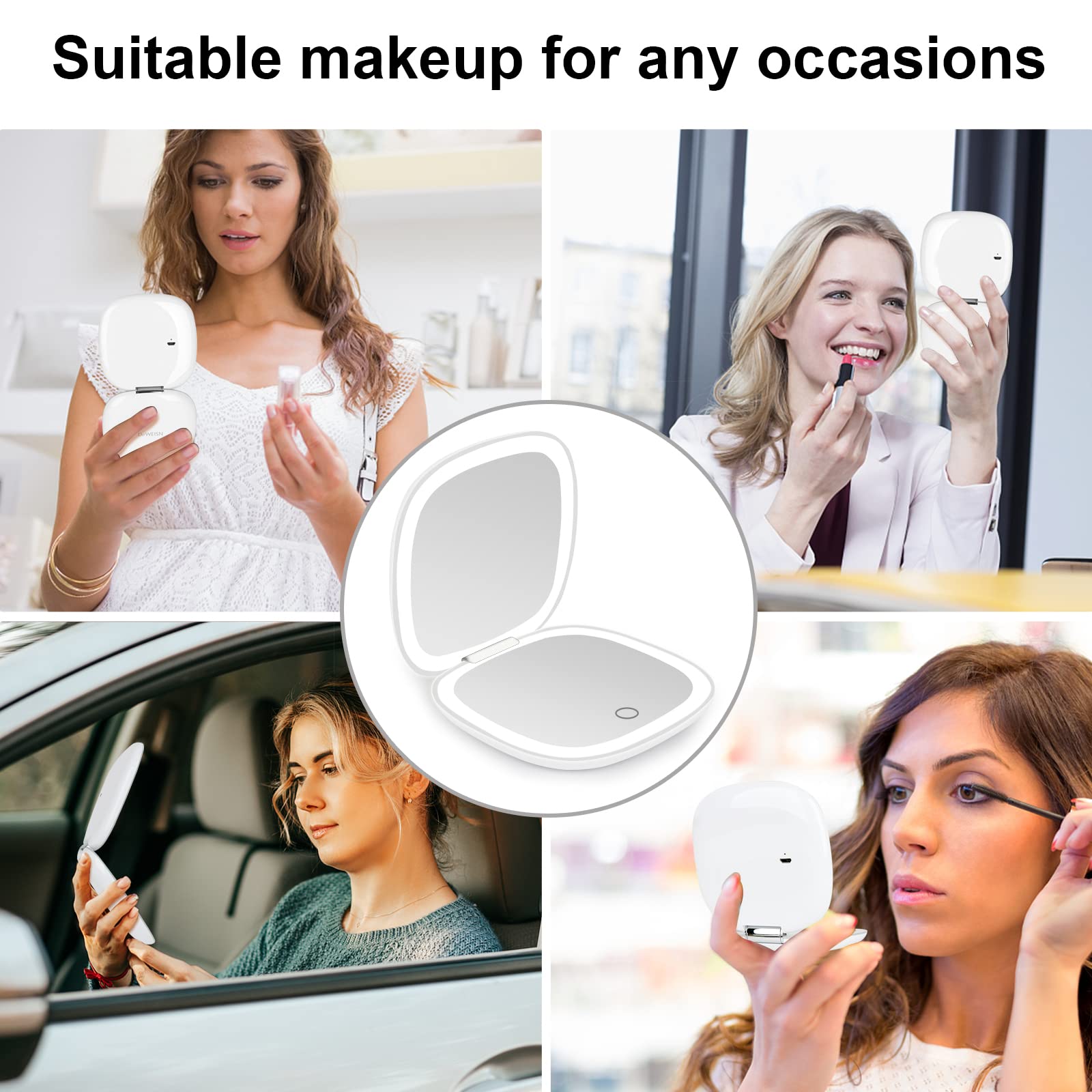 Miroir deweisn, idée cadeau pratique avec garantie d'un an.