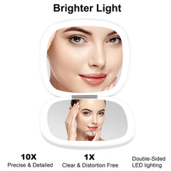 Miroir deweisn avec éclairage à 3 couleurs, rendu naturel sous toutes les lumières.