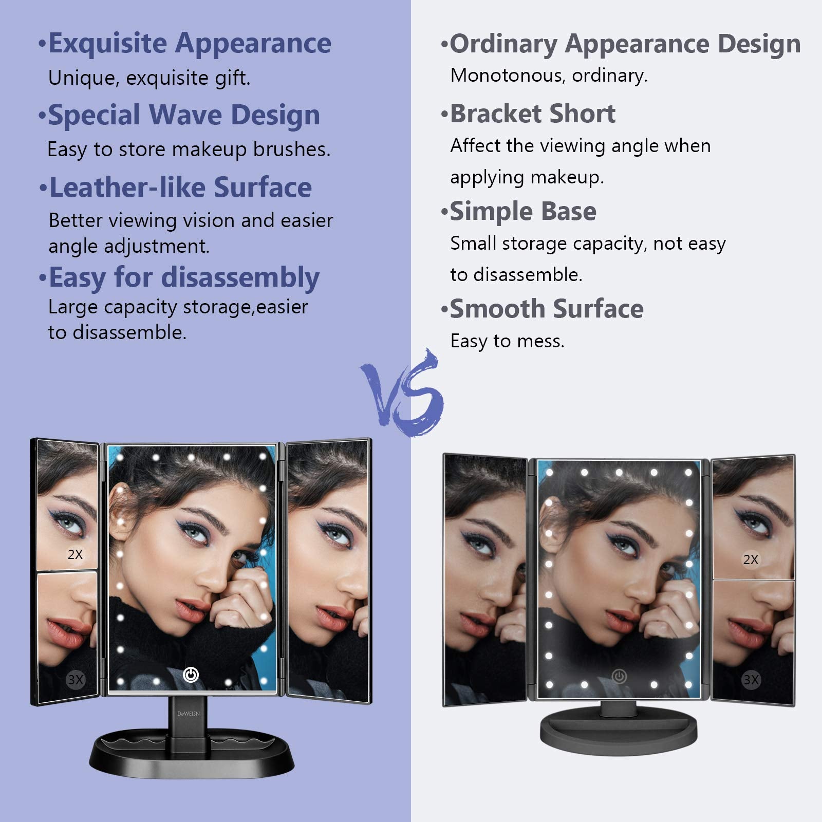 Design élégant et cadeau parfait pour les passionnées de maquillage.