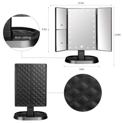 Miroir deweisn avec grossissement 3x pour détailler les traits fins.