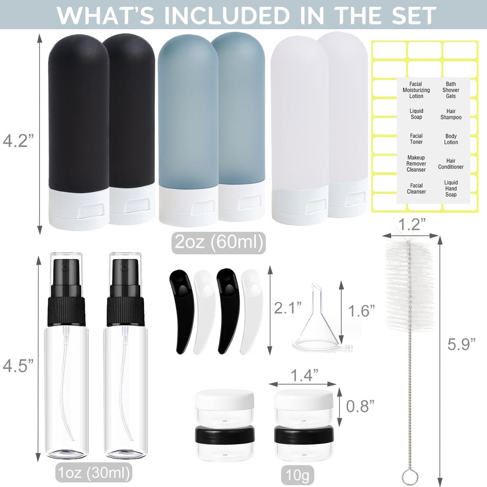 DEWSENSI pots voyage 10ml : contenants compacts pour soins ciblés en déplacement.