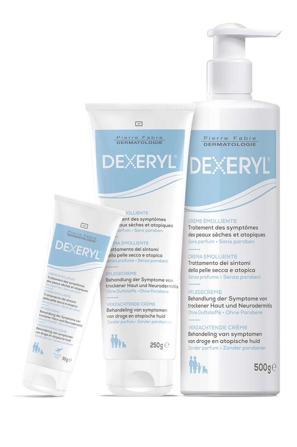 Texture onctueuse de Dexeryl Crème facilitant l’application sur les zones sèches.