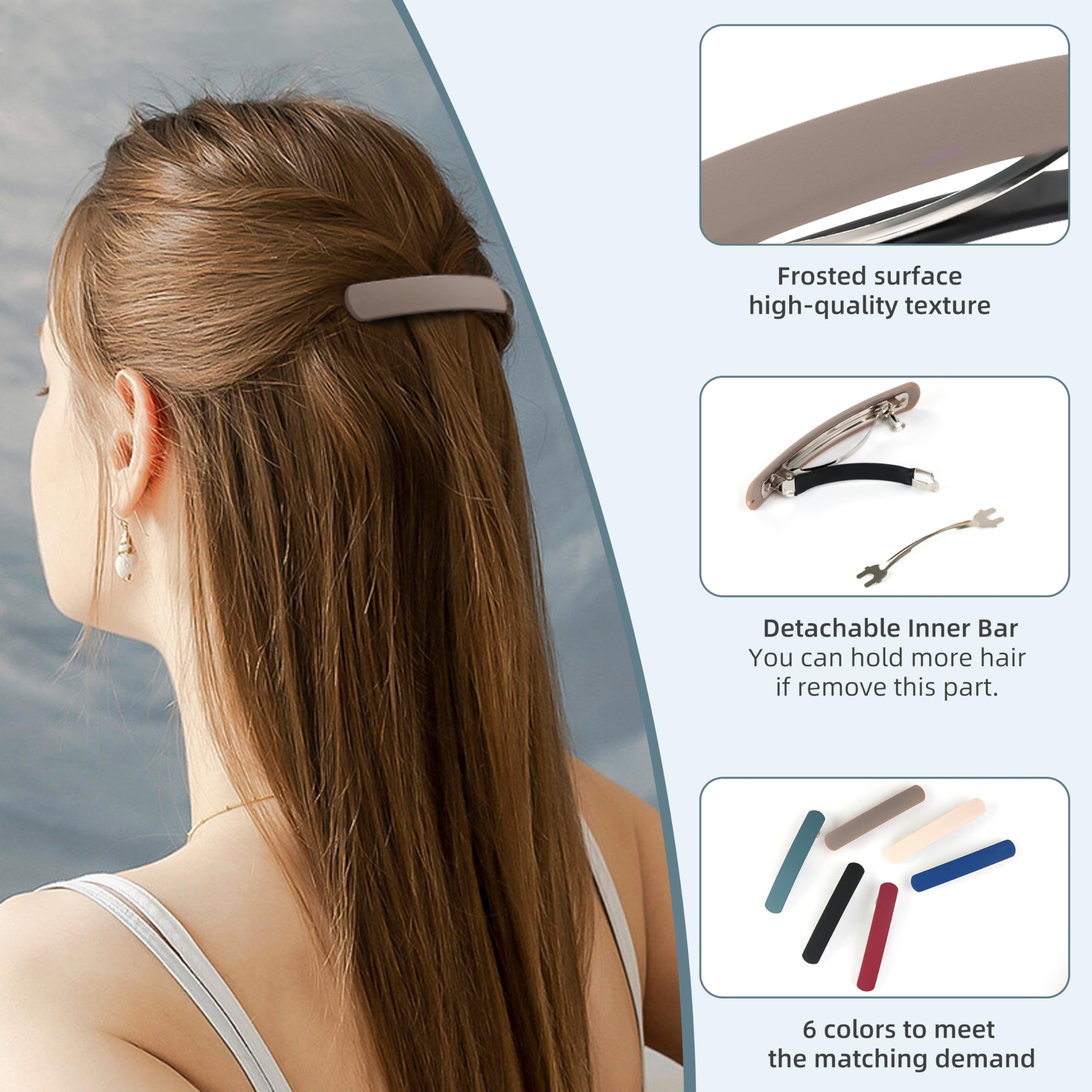 Pinces grandes pour cheveux épais, DF DUALFERV, pratique au quotidien.