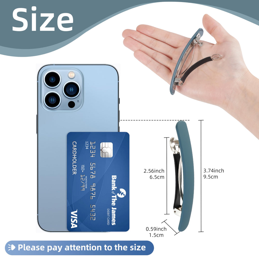 Barrettes anti-glissement DF DUALFERV, maintien solide pour toutes les coiffures quotidiennes.