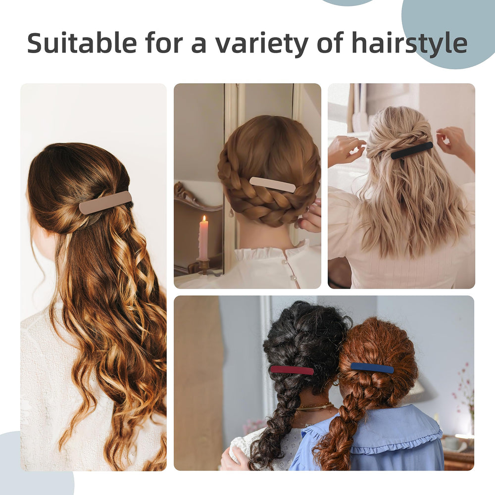 Coiffage rapide avec DF DUALFERV barrettes, variété de couleurs.