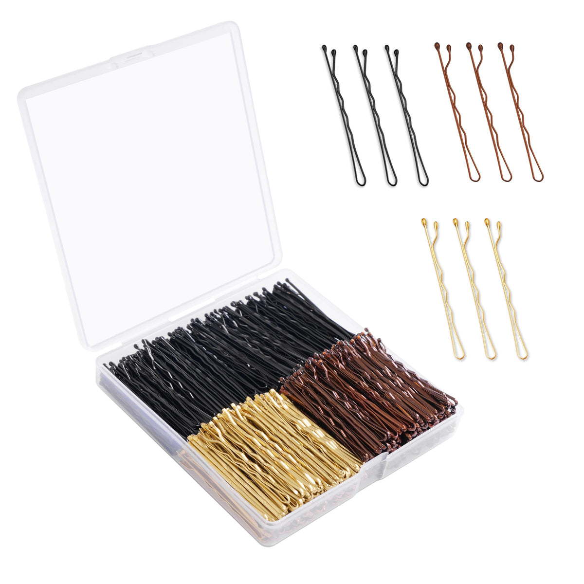 Pinces à cheveux DF DUALFERV 360 pièces avec rangement pratique pour tous les jours.