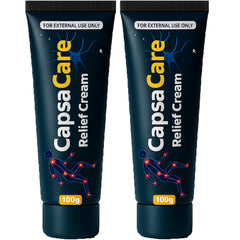 Capsacare DFTLUUE — bouteille 100 g, absorption rapide pour pieds et mains.