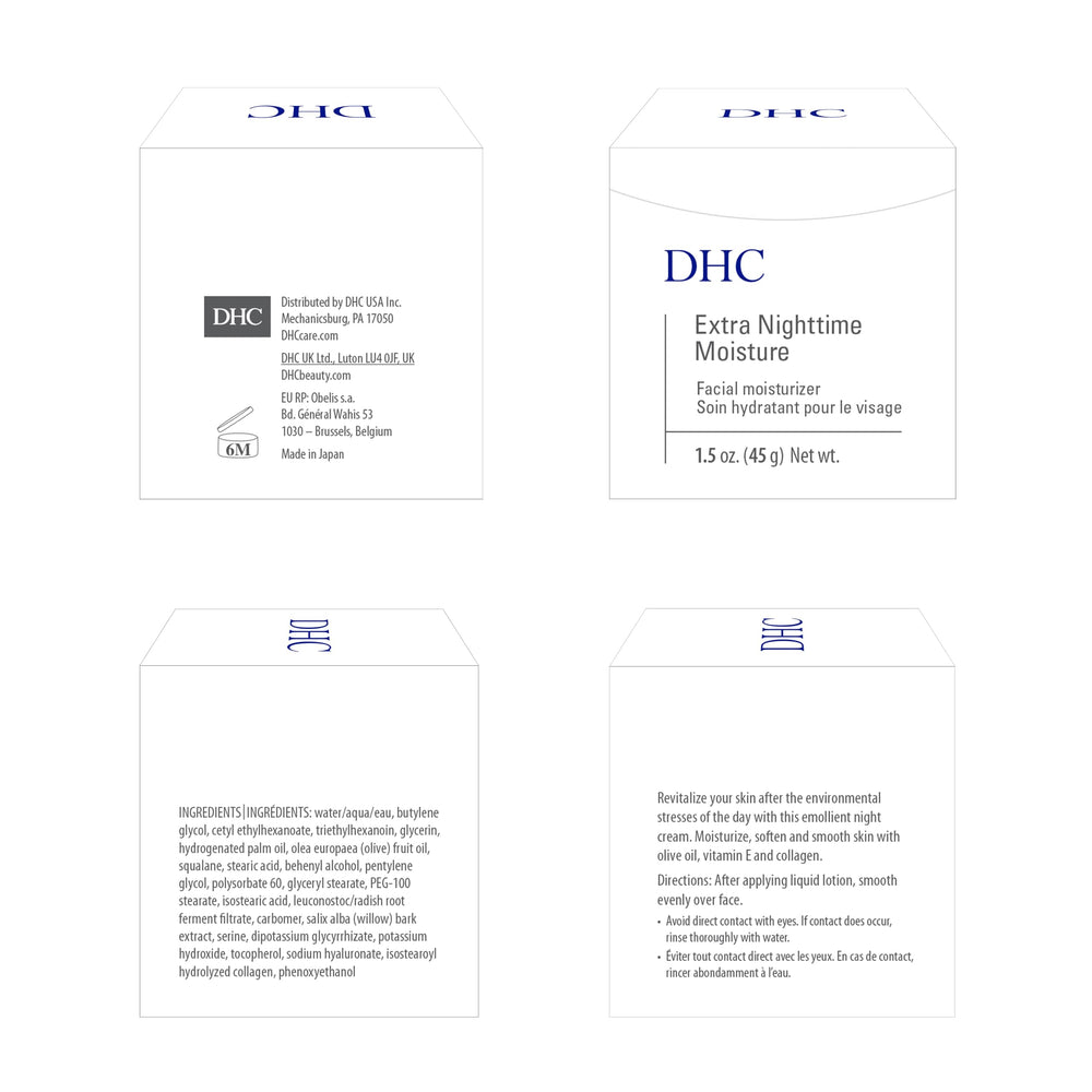 DHC Hydratant Nocturne Extra — huile d'olive, nourrissant