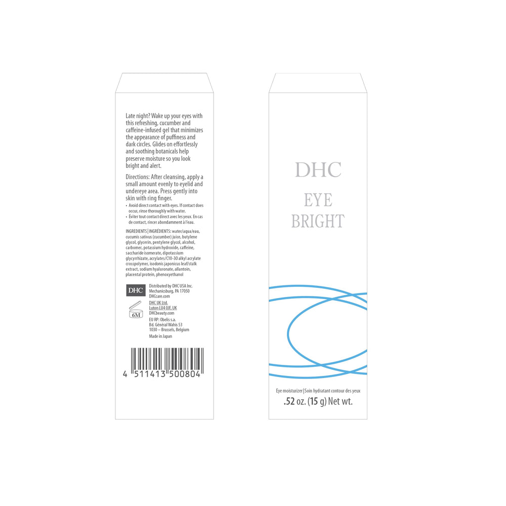 DHC gel yeux avec antioxydants protégeant le contour délicat