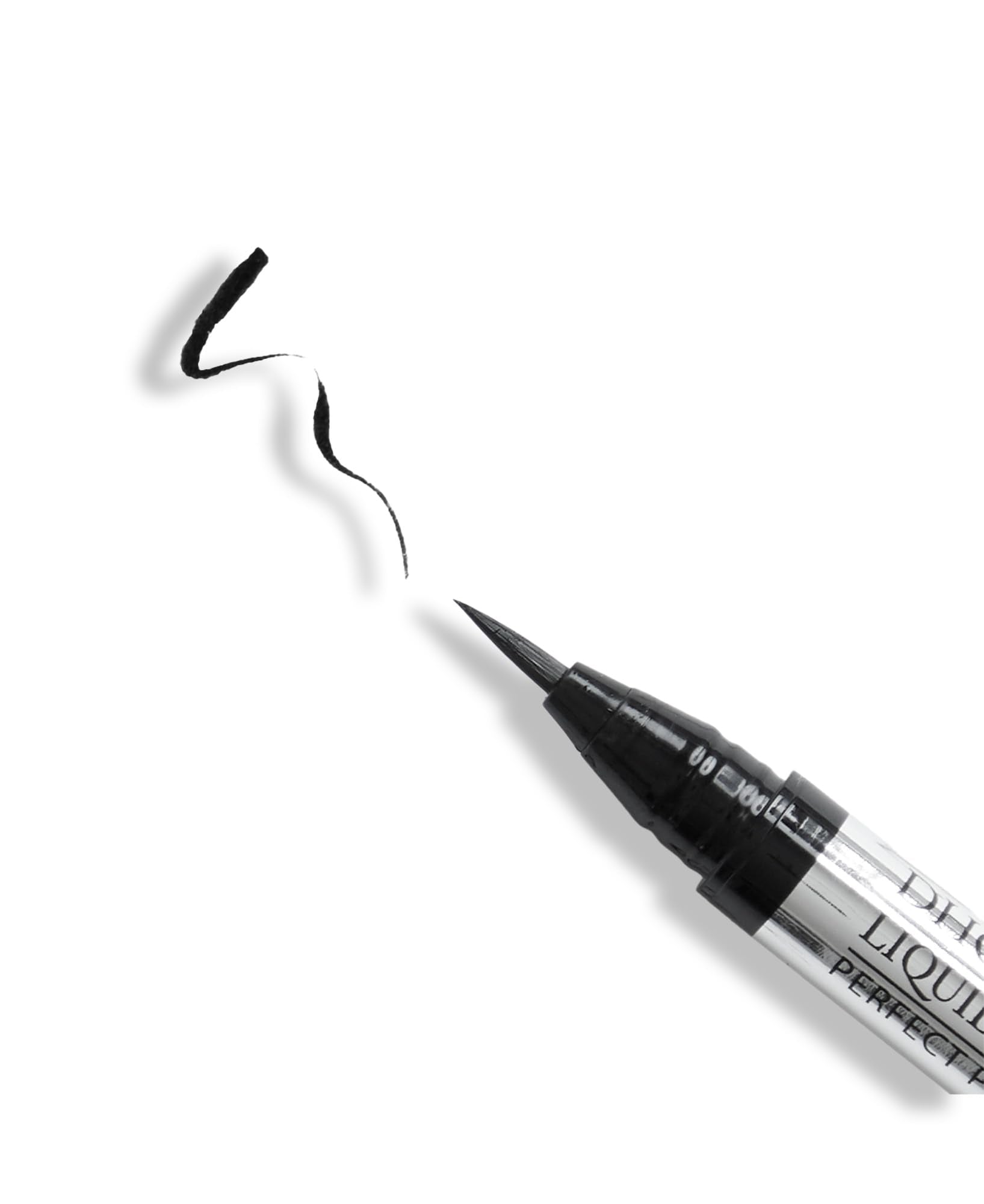 DHC Liquid Eyeliner EX swatch noir pour tester la couleur