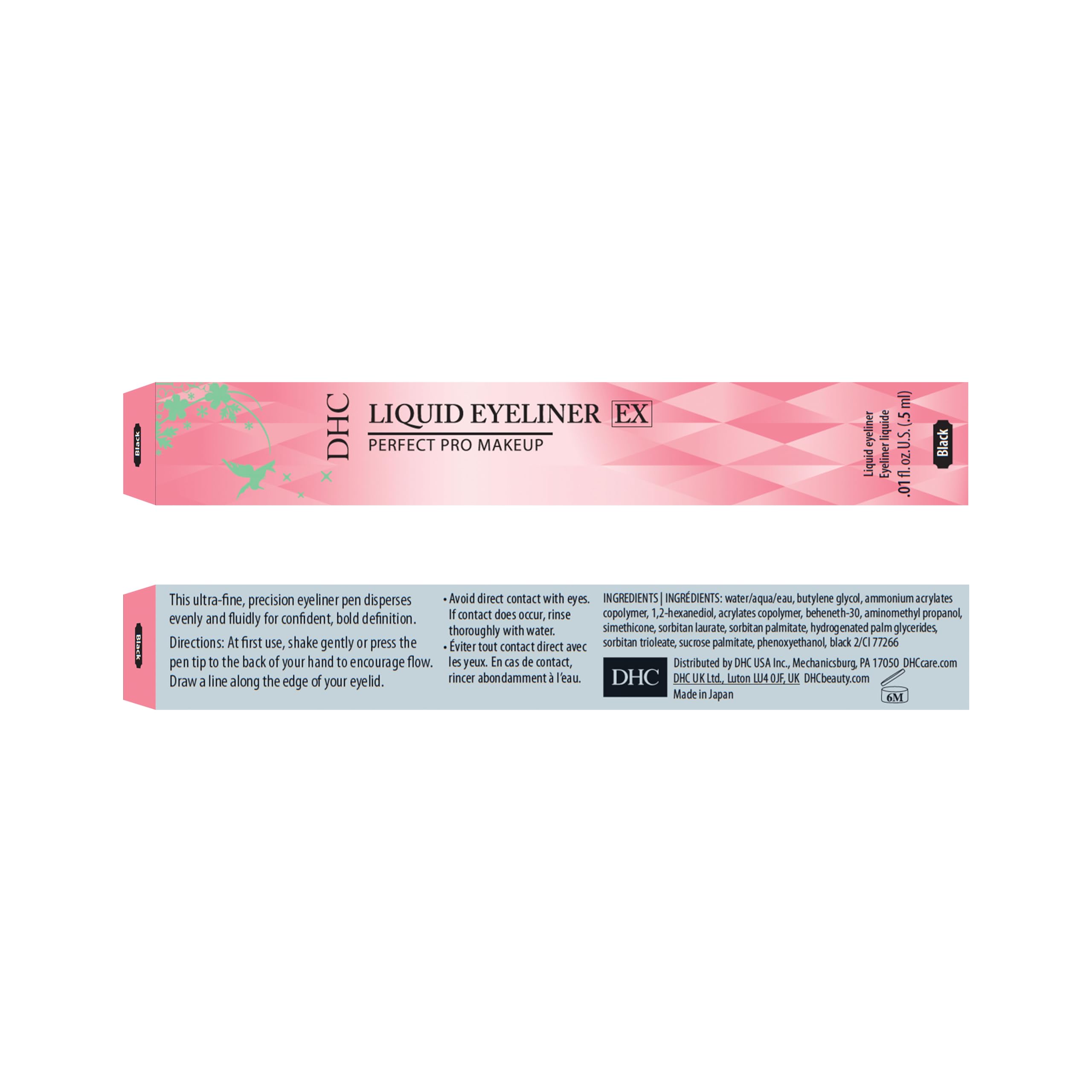 DHC Liquid Eyeliner EX look yeux durable avec ce noir profond