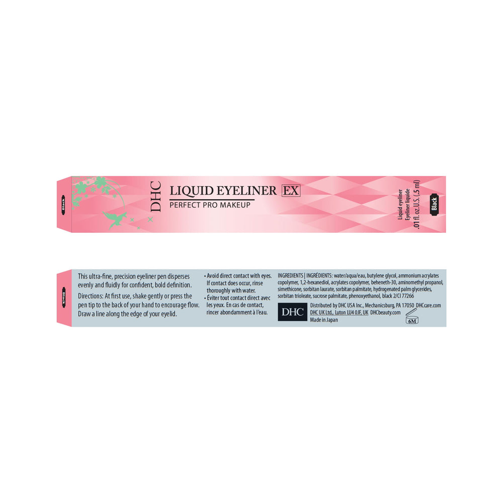DHC Liquid Eyeliner EX look yeux durable avec ce noir profond