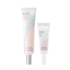 DHC Velvet Skin Coat — flacon clair, primer matifiant prêt à l'emploi.